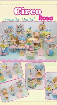 Atelie Fabrica de Feltros - Circo Rosa - Portuguese