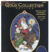 Dimensions - The Gold Collection Petites 8559 Santa With Friends Ornament XSD