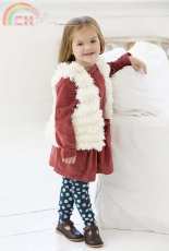 Child's Trendy Fur Vest by Lorna Miser -Free