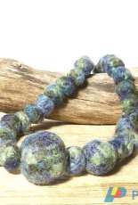 Knit and Felt Bead Necklace 3 by Claire Fairall Designs - Free