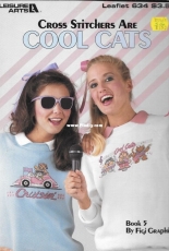 Leisure Arts Leaflet 634 - Cross Stitchers Are Cool Cats