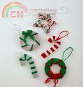 Lion Brand L20300 Bonbons Crafted Ornaments - Free