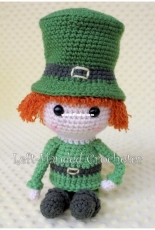 Left Handed Crocheter - Jennifer Adams - Shaymus the Leprechaun - Free