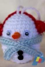 Miss Dolkapots Krafties- Snowman with Earmuffs- Free