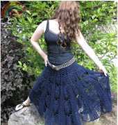Flora Yang - Den-M-Nit Pineapple Skirt or Poncho- Free
