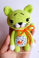 Blue Rabbit - Irina Tocelovska - Green kitty Addition to the Two friends