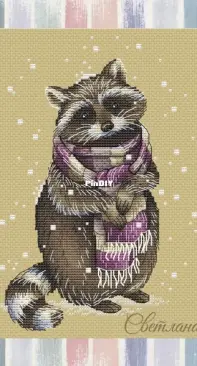 SA-Stitch - Raccoon by Svetlana Sichkar XSD