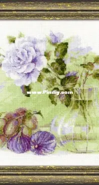 Riolis Scottish Heather Flowers - Cross Stitch Kit 1324  Cross stitch  flowers, Cross stitch, Cross stitch patterns flowers