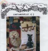 Il risveglio dell'antico-Wallhanging with Cat and Owl