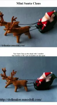NunoDoll - Runo - Mini Santa Claus - Felt - Free