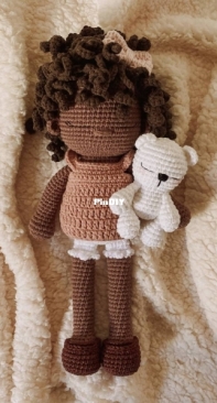 Lalarte Crochet - Elayne Ramos Cirilo  -  Doll - Boneca Zoe - Portuguese