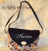 winter felt crochete bag