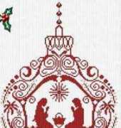 Alessandra Adelaide Needleworks - AAN - Manger Ornament