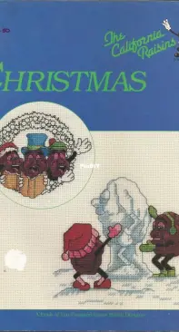 Just Cross Stitch Leaflet 1 - The California Raisins - Christmas