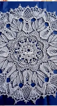 Tamara Ganzha - Тамара Ганжа - Doily Tulips - Салфетка Тюльпаны - Russian