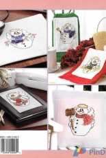 American School of Needlework ASN 3750 - 12 Merry Designs - Angelic Snowmen by Marilyn Frable