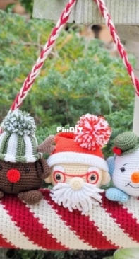 RNata - Natalia Ruzanova - Christmas candy with Santa, Reindeer and Snowman