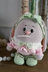 Funny's Haken - Ilse Scheffer - Funnys Egg Bunny - Dutch