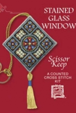 Textile Heritage Stained Glass Window Scissor Keep
