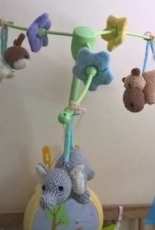 Knit toy mobile