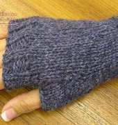 Calypso Knits Easy Fingerless Mitts by Maggie Smith