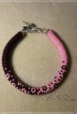 Bead crochet bracelet
