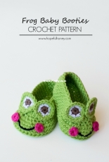 Hopel Honey - Frog Crochet Booties - Free