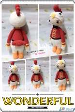 Crochet Activity ~ Lalylala in Rooster Costume