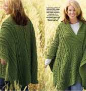 Crochet World Magazine - Bendy Carter - Aran Poncho - Free