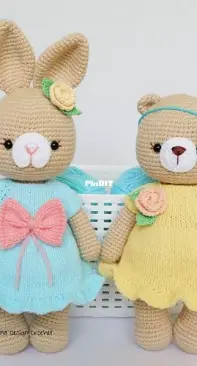 Marina Design Crochet - Marina Brichka - Bunny and Bear