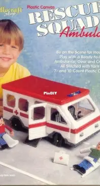 The Needle Shop - Plastic Canvas Rescue Squad Ambulance