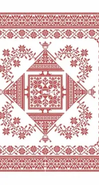 Summer Bower: A Primitive Pincushion – PDF Pattern – Modern Folk Embroidery