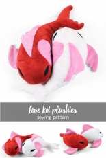Sew Desu Ne-Love Koi Plushes Sewing Pattern-Free