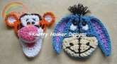 Knotty Hooker Designs - Eeyore and Tigger Appliques - English