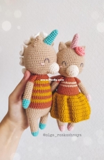 Ro Crochet Designs - Olga Roskoshnaya - Couple of Unicorns