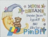 Bucilla 45302 Moon Dreams Birth Record