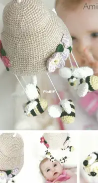 DMC Crochet - Jane Bibby - Bumble Bee Mobile