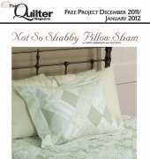 Cathy Anderson-Not So Shabby Pillow Sham-Free Pattern