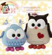 Amigurumi Paradise - Esbelotta - Barbara Strasser - Mama and baby Owl