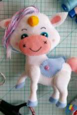 Rukodelion Unicorn Felt Pattern Russian