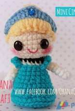 Mini Cinderella Crochet Pattern -ohana craft- Carrie Lu Fowler