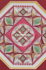 West End Embroidery - Cabernet Sauvignon Autumn