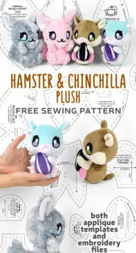 Sew Desu Ne? - Hamster and Chinchilla Plush by Choly Knight - Free