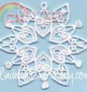 Lindee G Embroidery -lgfd1212- Sandy Hook Snowflake Machine Embroidery