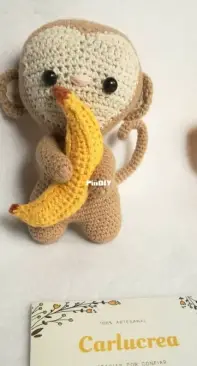 little monkey with banana