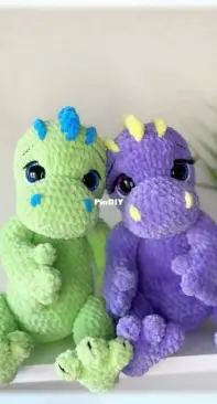 Grebneva toys - Svetlana Grebneva - Светлана Гребнева - Dinosaur - Динозаврик - Russian