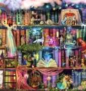 HAED HAEAISLRG 49365 Large Treasure Hunt Bookshelf  by Aimee Stewart