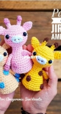 Amigurumis San Vicente - Mabel Berríos Vergara - Little giraffe - Jirafita - Spanish - Free