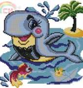 Вишивка хрестиком / Cross Art - 0764 Whale