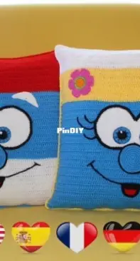 Papa Smurf and Smurfette from DilekDesign